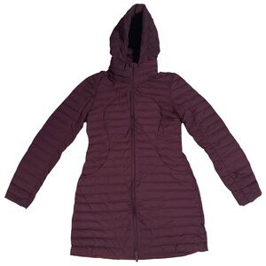 lululemon athletica Pack it Down long Maroon Jacket Size 8